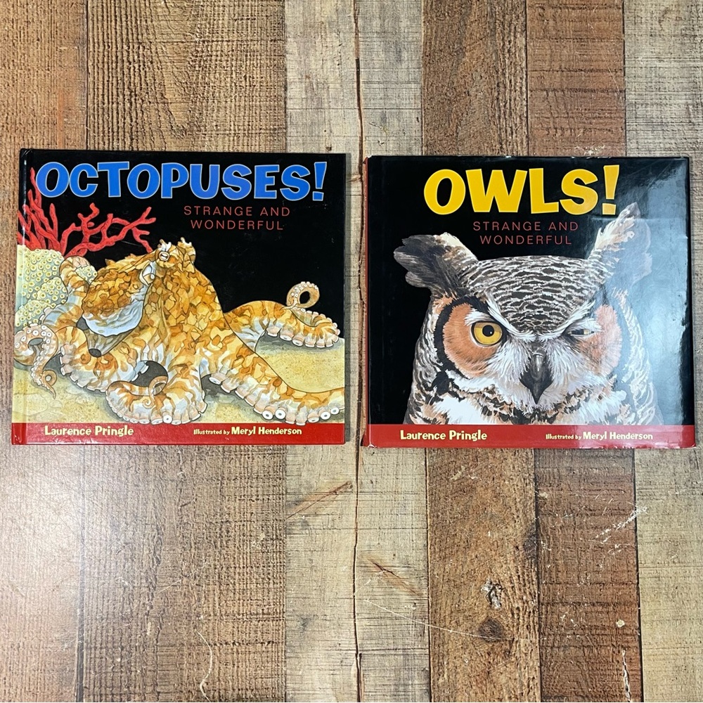Strange and Wonderful Octopuses and Owls Hardcover Picture Book Set Classroom